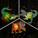 Pack 3 Different Predators - 3D Animal-shaped Lantern File - Cricut File - LightBoxGoodMan