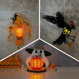 Pack 3 Different Lantern Patterns 8 - Halloween Themed 3D Lantern File - Cricut File - LightBoxGoodMan