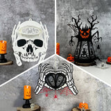 Pack 3 Different Lantern Patterns 9 - Halloween Themed 3D Lantern File - Cricut File - LightBoxGoodMan