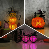 Pack 3 Different Lantern Patterns 10 - Halloween Themed 3D Lantern File - Cricut File - LightBoxGoodMan