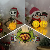 Pack 3 Different Xmas Lantern 5 - 3D Christmas Lantern File - Cricut File - LightBoxGoodMan