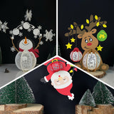 Pack 3 Different Xmas Lantern 6 - 3D Christmas Lantern File - Cricut File - LightBoxGoodMan