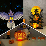 Pack 3 Different Lantern Patterns 11 - Halloween Themed 3D Lantern File - Cricut File - LightBoxGoodMan