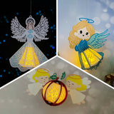 Pack 3 Different Angel - 3D Christmas Lantern File - Cricut File - LightBoxGoodMan