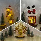 Pack 3 Different Xmas Lantern 12 - 3D Christmas Lantern File - Cricut File - LightBoxGoodMan