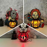 Pack 3 Different Horror Villains - Halloween Themed 3D Lantern File - Cricut File - LightBoxGoodMan