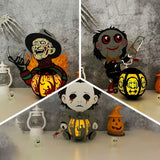 Pack 3 Different Horror Villains 2 - Halloween Themed 3D Lantern File - Cricut File - LightBoxGoodMan