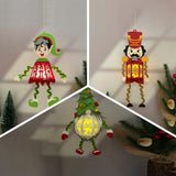 Pack 3 Different Xmas Hanging 3 - 3D Christmas Lantern File - Cricut File - LightBoxGoodMan