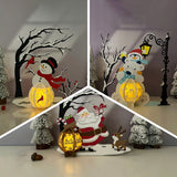 Pack 3 Different Xmas Lantern 17 - 3D Christmas Lantern File - Cricut File - LightBoxGoodMan