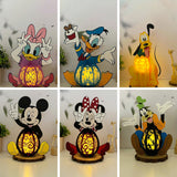 Pack 6 Different Disney Lantern - Wonderland Themed 3D Papercut Lantern File - Cricut File - LightBoxGoodMan