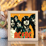 AC/DC – Paper Cut Light Box File - Cricut File - 20x20cm - LightBoxGoodMan