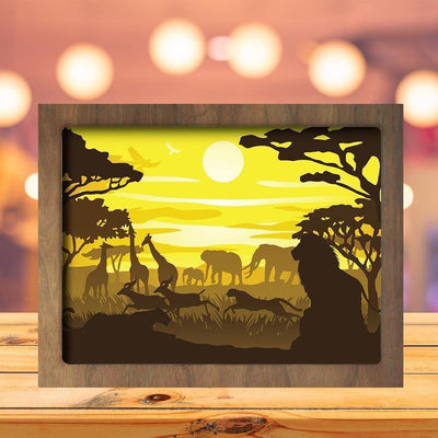 Landscape Paper Cut Light Box Files - LightBoxGoodMan