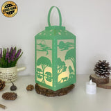 Africa Landscape - Paper Cut Lantern File - Cricut File - 10x20cm - LightBoxGoodMan - LightboxGoodman