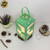 Africa Landscape - Paper Cut Lantern File - Cricut File - 10x20cm - LightBoxGoodMan - LightboxGoodman