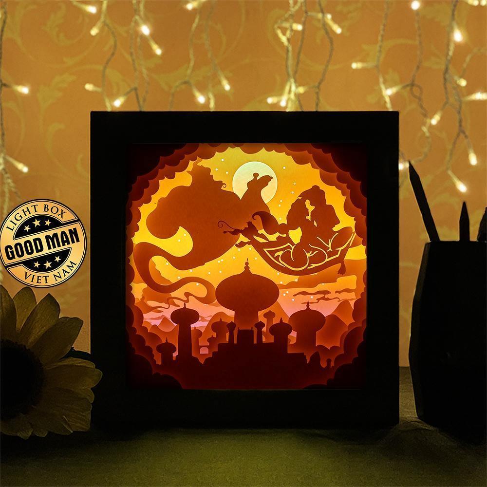 Aladdin 2 - Paper Cutting Light Box - LightBoxGoodman - LightboxGoodman