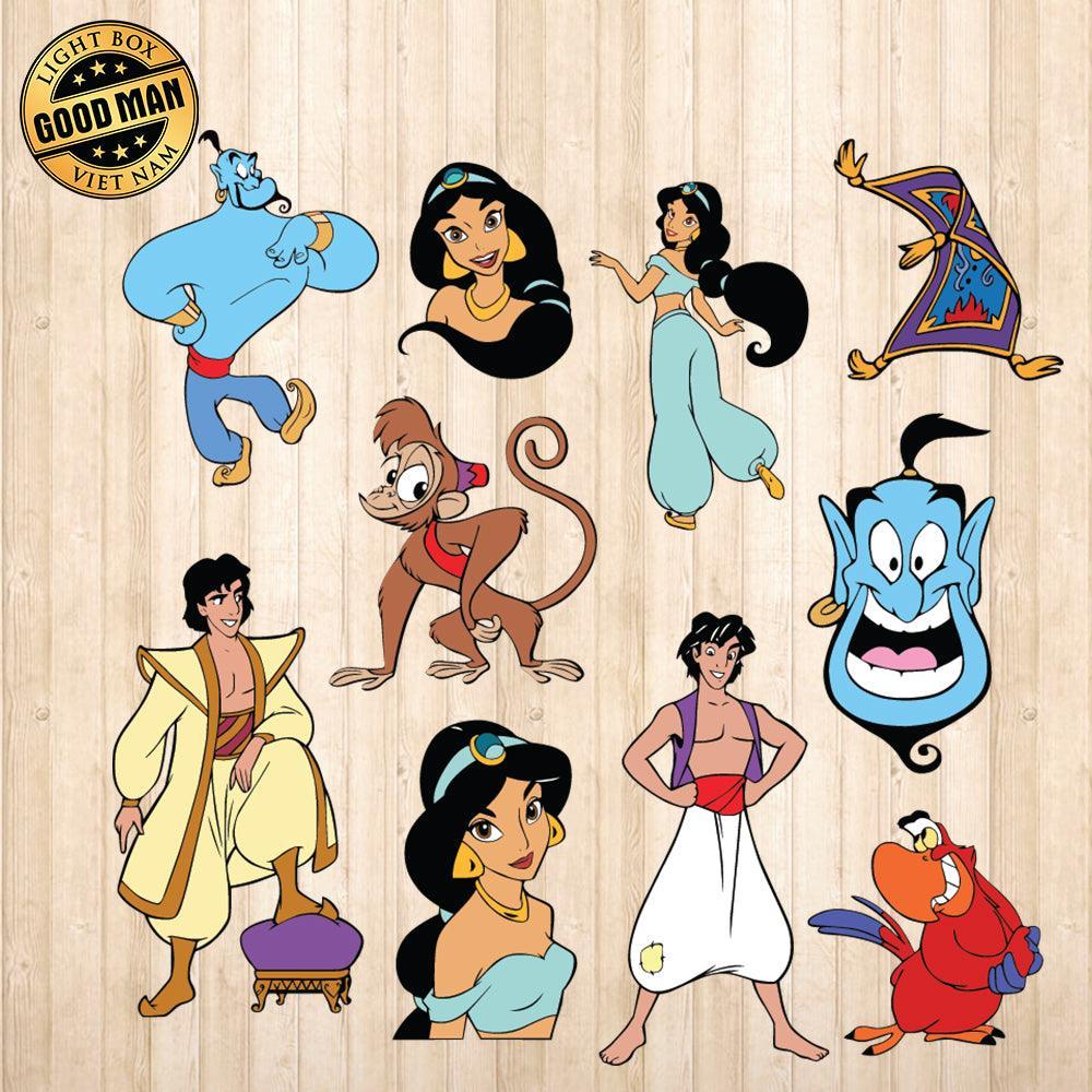 Aladdin Genie X Stitch Graphic Disney Svg Digital File
