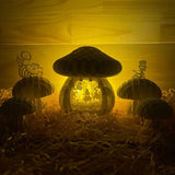 Alice - 3D Pop-up Light Box Mushroom File - Cricut File - LightBoxGoodMan