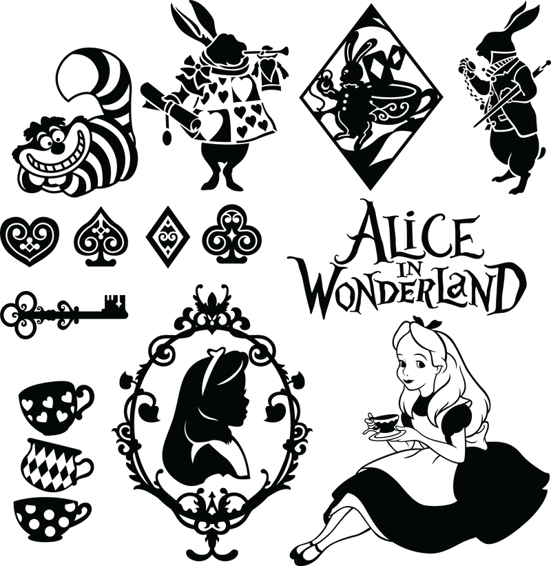Alice - Cricut File - Svg, Png, Dxf, Eps - LightBoxGoodMan - LightboxGoodman