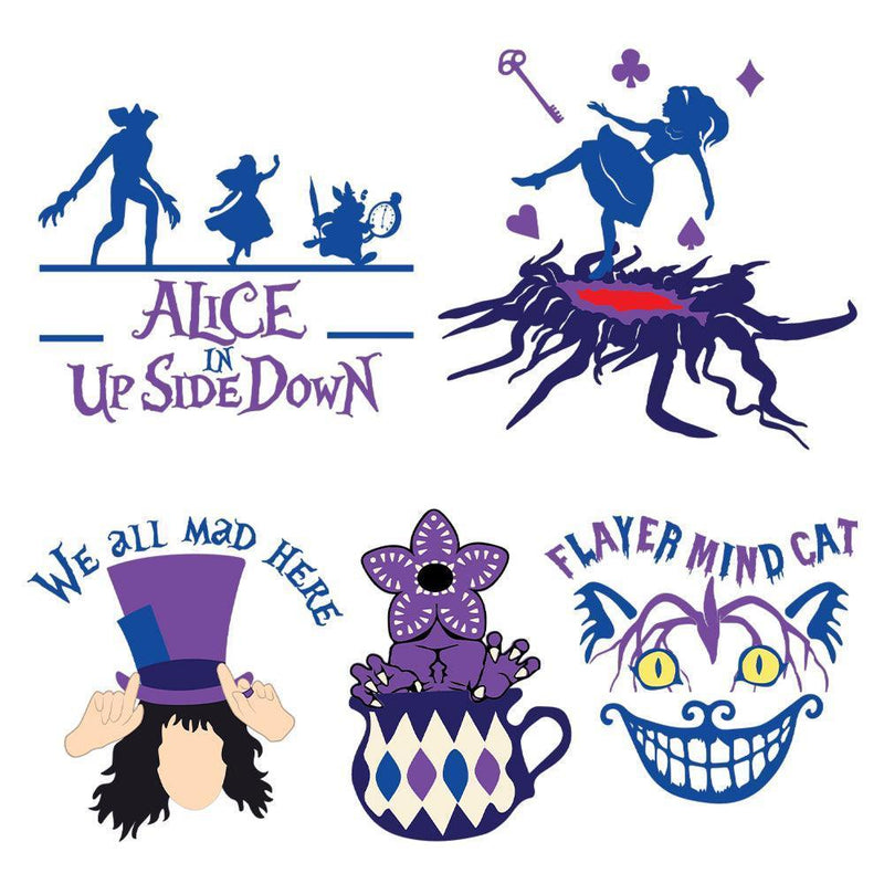 Alice Upside Down - Cricut File - Svg, Png, Dxf, Eps - LightBoxGoodMan - LightboxGoodman