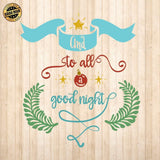 All a Good Night - Cricut File - Svg, Png, Dxf, Eps - LightBoxGoodMan - LightboxGoodman