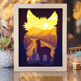Alpaca – Paper Cut Light Box File - Cricut File - 8x10 inches - LightBoxGoodMan