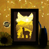 Alpaca - Paper Cutting Light Box - LightBoxGoodman - LightboxGoodman