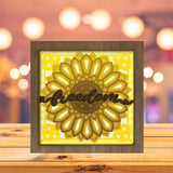 America Sunflower - Paper Cutting Light Box - LightBoxGoodman