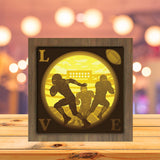 American Football 2 - Paper Cutting Light Box - LightBoxGoodman - LightboxGoodman