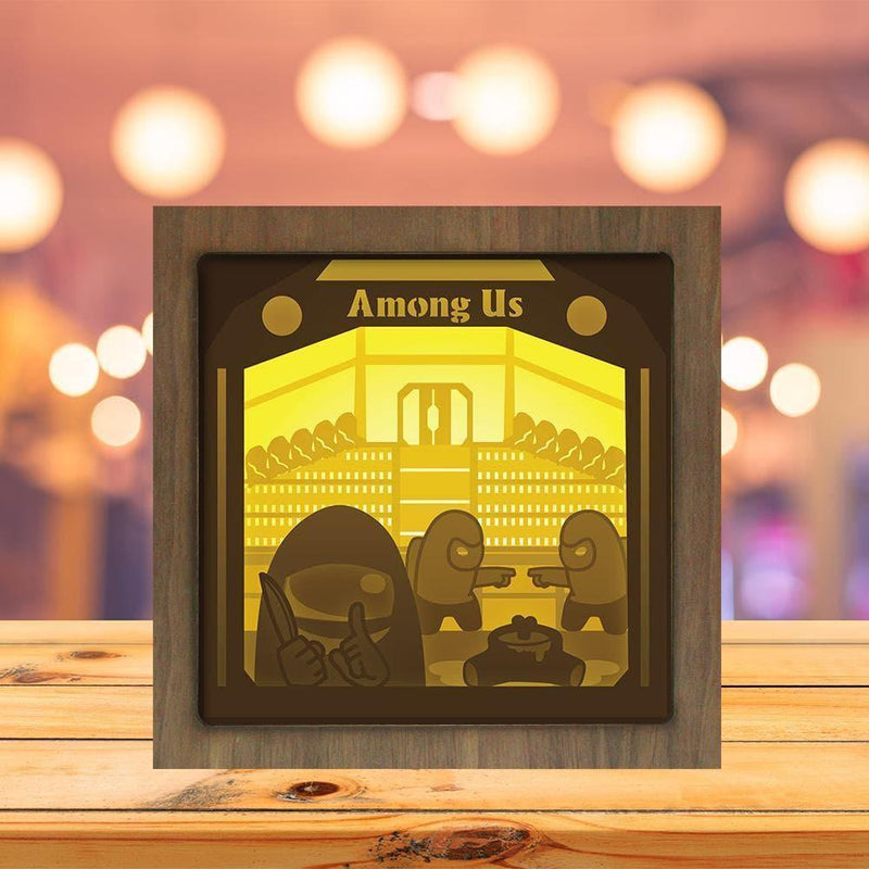 Among Us – Paper Cut Light Box File - Cricut File - 20x20cm - LightBoxGoodMan - LightboxGoodman