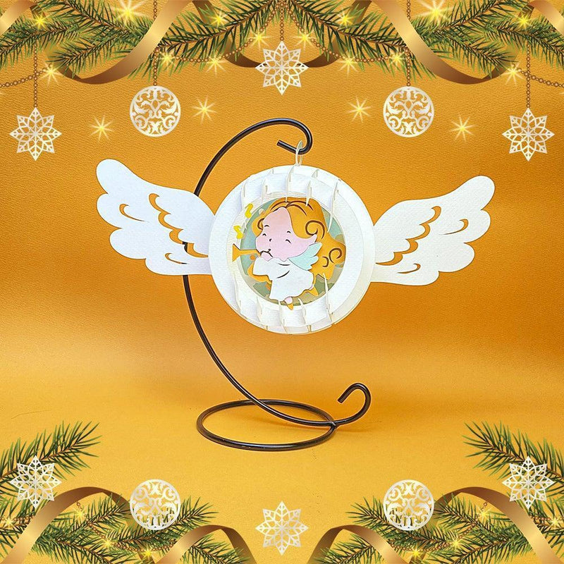 Angel 2 - 3D Pop-up Light Box Ornament File - Cricut File - LightBoxGoodMan - LightboxGoodman