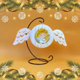 Angel - Christmas Ornament Item 3D Pop-up File - Cricut File - LightBoxGoodMan