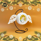 Angel - Christmas Ornament Item 3D Pop-up File - Cricut File - LightBoxGoodMan - LightboxGoodman