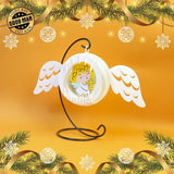 Angel - Christmas Ornament Item 3D Pop-up File - Cricut File - LightBoxGoodMan - LightboxGoodman