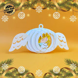 Angel - Christmas Ornament Item 3D Pop-up File - Cricut File - LightBoxGoodMan - LightboxGoodman