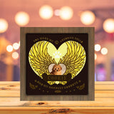 Angel Wings Memorial 2 - Personalized Paper Cutting Light Box - LightBoxGoodman