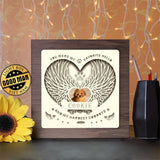 Angel Wings Memorial 2 - Paper Cutting Light Box - LightBoxGoodman - LightboxGoodman