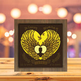 Angel Wings Memorial - Personalized Paper Cutting Light Box - LightBoxGoodman