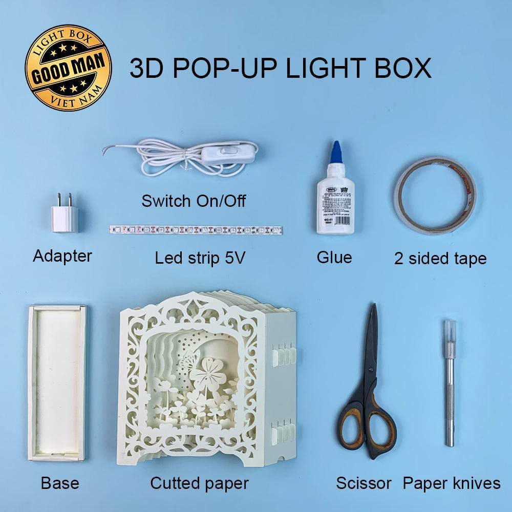 Astronauts - Pop-up Light Box File - Cricut File - LightBoxGoodMan - LightboxGoodman