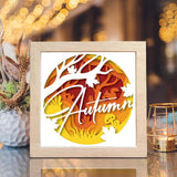 Autumn 2 – Paper Cut Light Box File - Cricut File - 20x20cm - LightBoxGoodMan