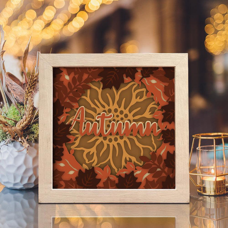 Autumn – Paper Cut Light Box File - Cricut File - 20x20cm - LightBoxGoodMan - LightboxGoodman
