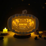 Autumn Truck - 3D Pop-up Light Box Pumpkin File - Cricut File - LightBoxGoodMan