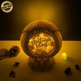 Autumn Vibes - 3D Pop-up Light Box Globe File - Cricut File - LightBoxGoodMan - LightboxGoodman