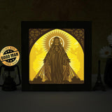 Ave Maria Square – Paper Cut Light Box File - Cricut File - 8x8 inches - LightBoxGoodMan - LightboxGoodman