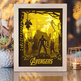 Avengers 1 - Paper Cut Light Box File - Cricut File - 8x10 inches - LightBoxGoodMan