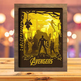 Avengers 1 - Paper Cutting Light Box - LightBoxGoodman