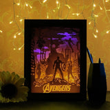 Avengers 1 - Paper Cutting Light Box - LightBoxGoodman - LightboxGoodman