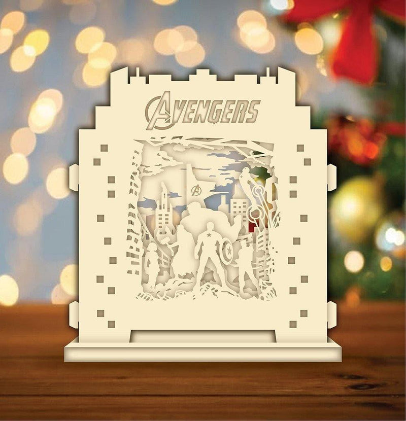 Avengers 1 - Pop-up Light Box File - Cricut File - LightBoxGoodMan - LightboxGoodman