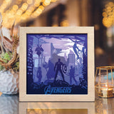 Avengers 1 Square - Paper Cut Light Box File - Cricut File - 8x8 inches - LightBoxGoodMan - LightboxGoodman