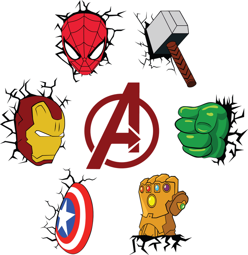 Avengers - Cricut File - Svg, Png, Dxf, Eps - LightBoxGoodMan - LightboxGoodman