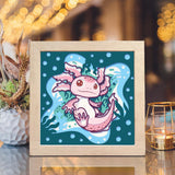 Axolotl – Paper Cut Light Box File - Cricut File - 8x8 inches - LightBoxGoodMan
